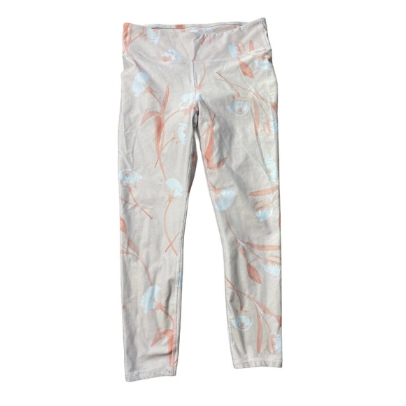 Fabletics Pants - Fabletics Salar Capri Leggings Light Pink Floral
